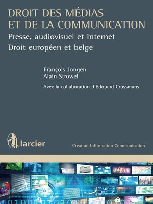 cover image of Droit des médias et de la communication